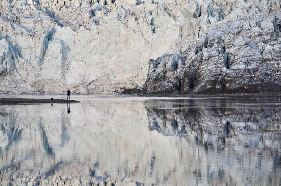 Image of Pete Froslie in an Arctic bay